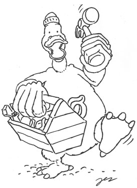 Fix-It Duck Colour-In