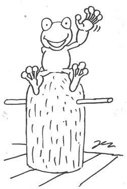 Frog Colour-In